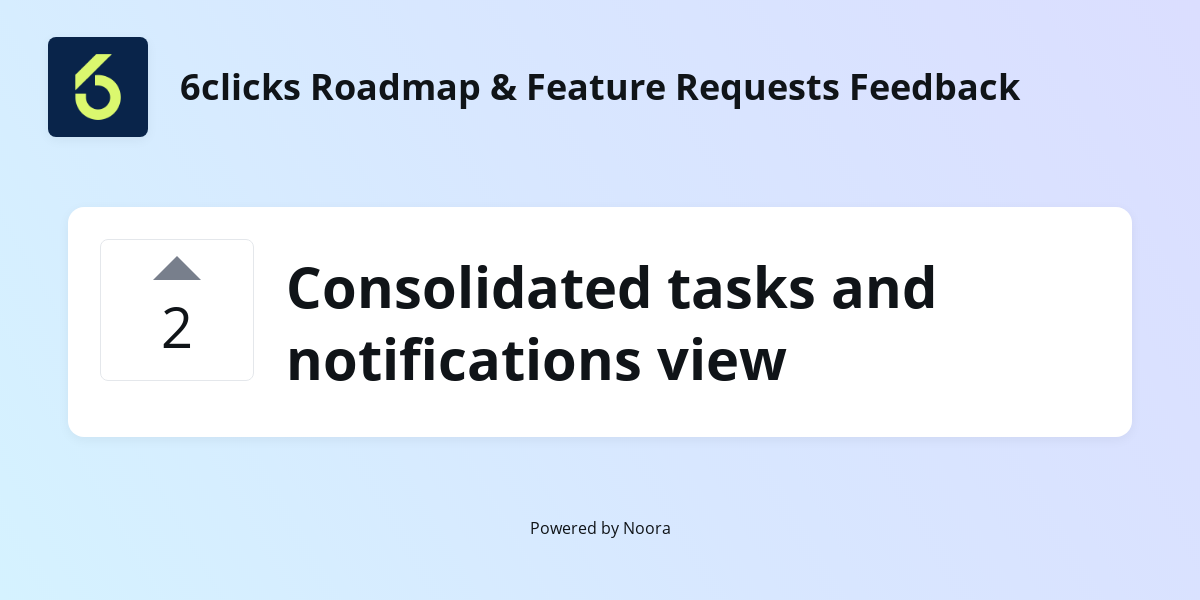 Consolidated tasks and notifications view | Feature Requests | 6clicks ...