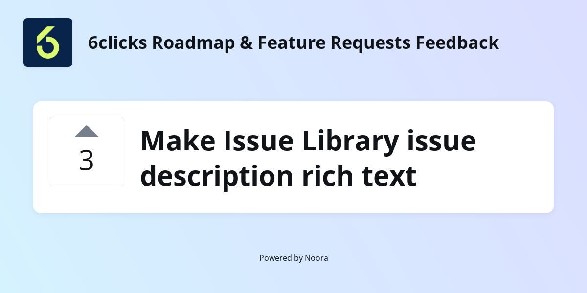Make Issue Library issue description rich text | Feature Requests ...