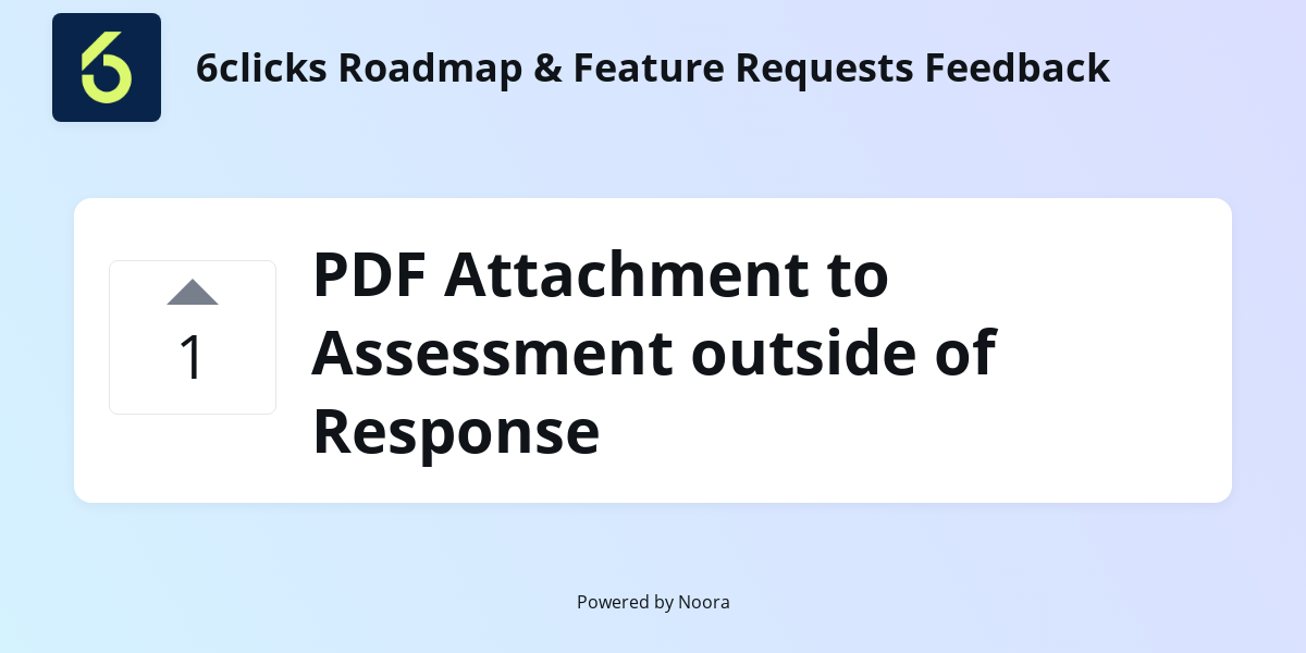 PDF Attachment to Assessment outside of Response | Feature Requests ...