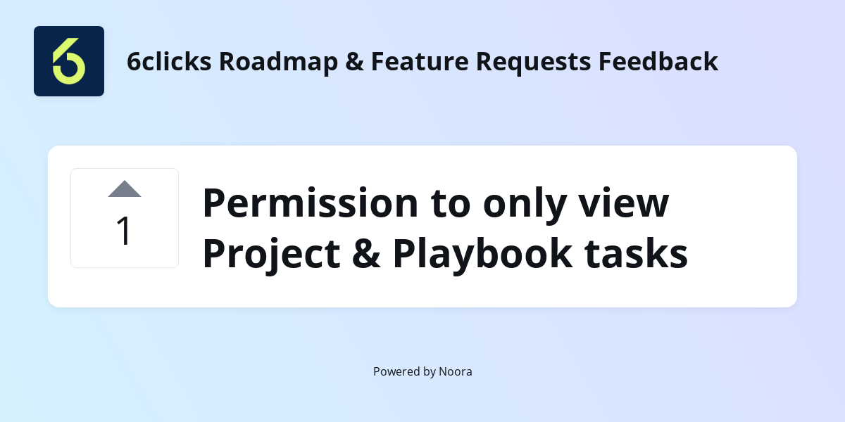 Permission to only view Project & Playbook tasks | Feature Requests ...